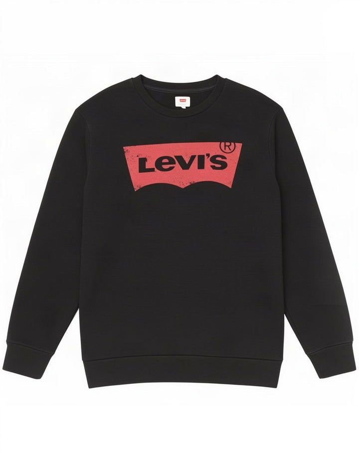 Suéter gráfico masculino Levi's grande algodão preto
