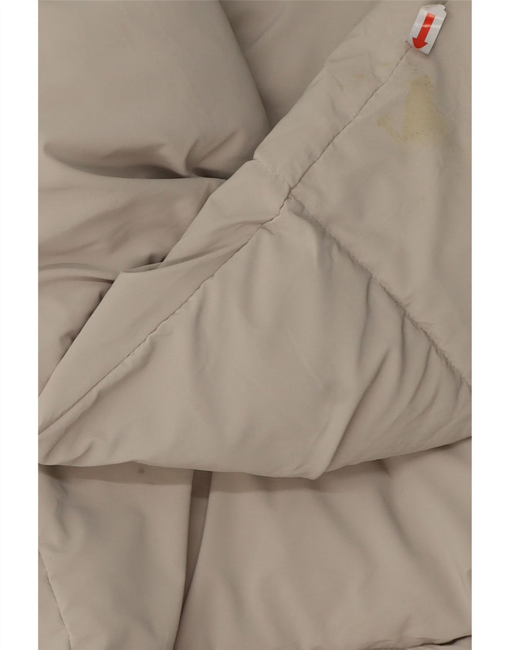 Jaqueta acolchoada masculina ZARA UK 36 poliéster bege pequeno