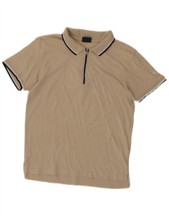Camisa polo masculina CHAMPION algodão bege médio