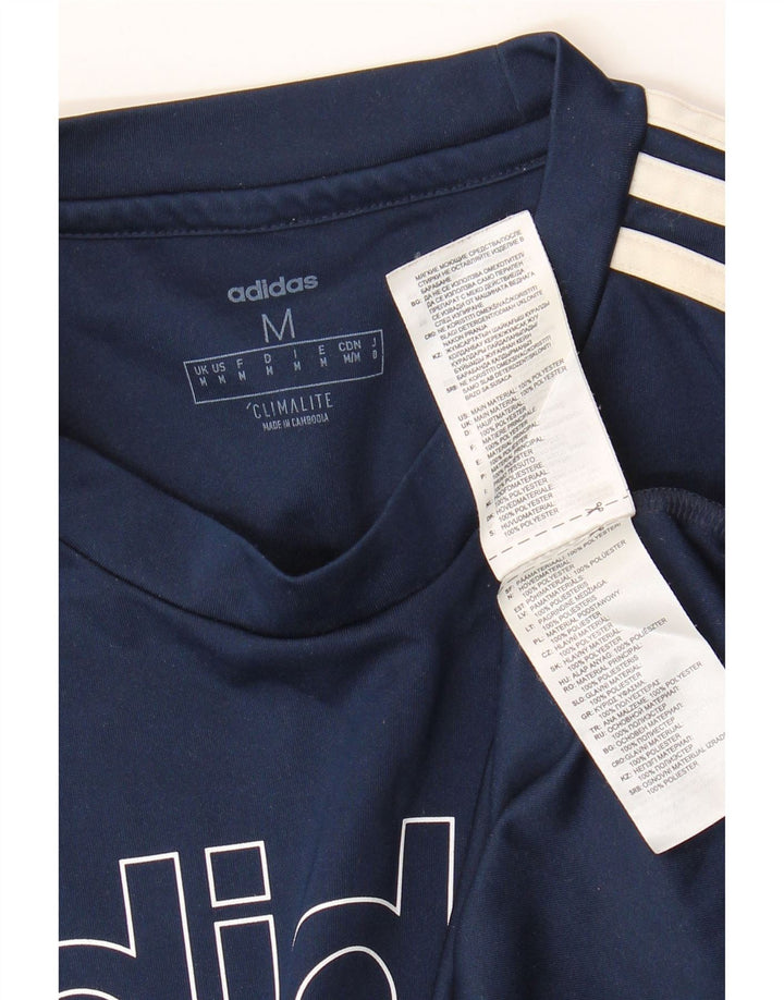 Camiseta Adidas Masculina Graphic Top Médio Azul Marinho Poliéster
