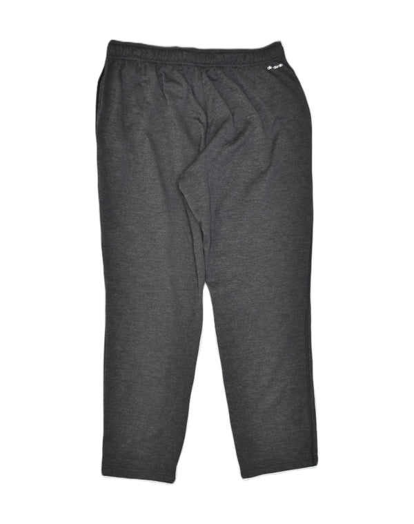Calças de treino masculinas ADIDAS poliéster cinza grande