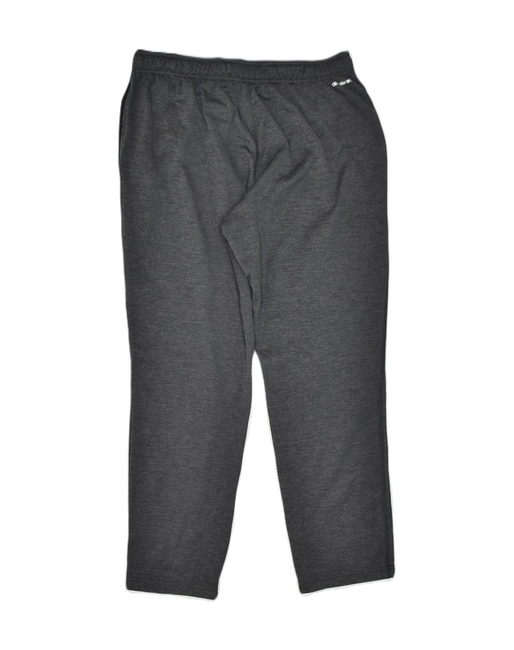 Calças de treino masculinas ADIDAS poliéster cinza grande