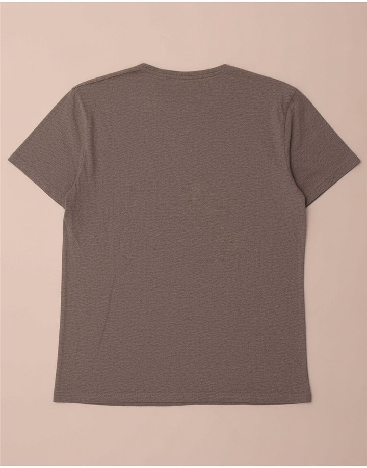 Camiseta masculina TOMMY HILFIGER grande algodão cinza