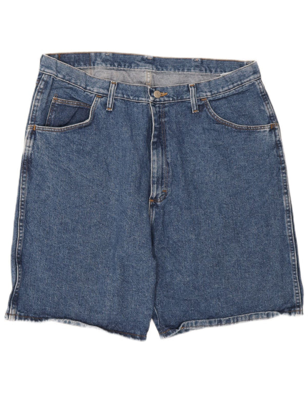 Shorts jeans Wrangler masculino W38 XL azul algodão