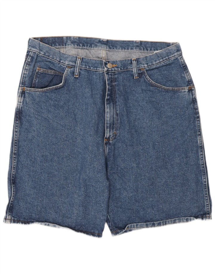 Shorts jeans Wrangler masculino W38 XL azul algodão