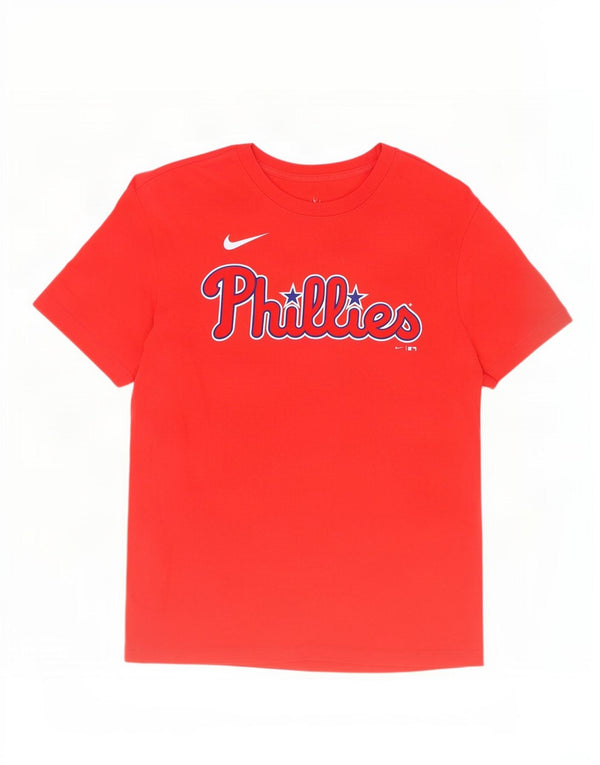 Camiseta Nike Masculina Philadelphia Phillies Graphic Top Médio Algodão Vermelho