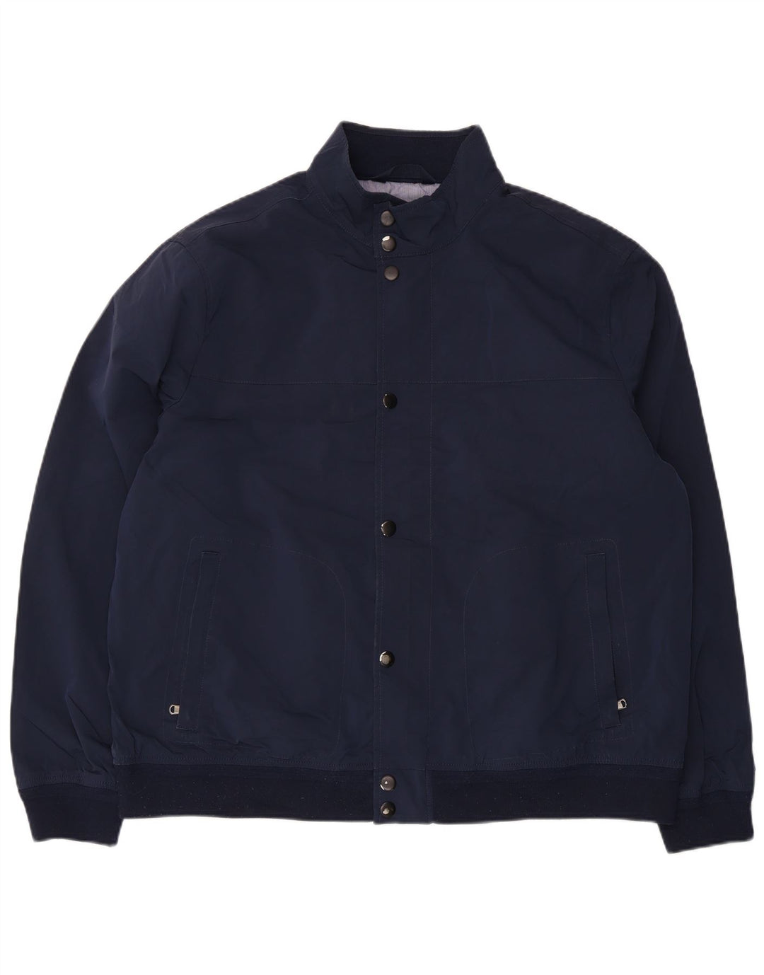 Jaqueta bomber masculina Marks & Spencer Reino Unido 44 2XL poliéster azul marinho