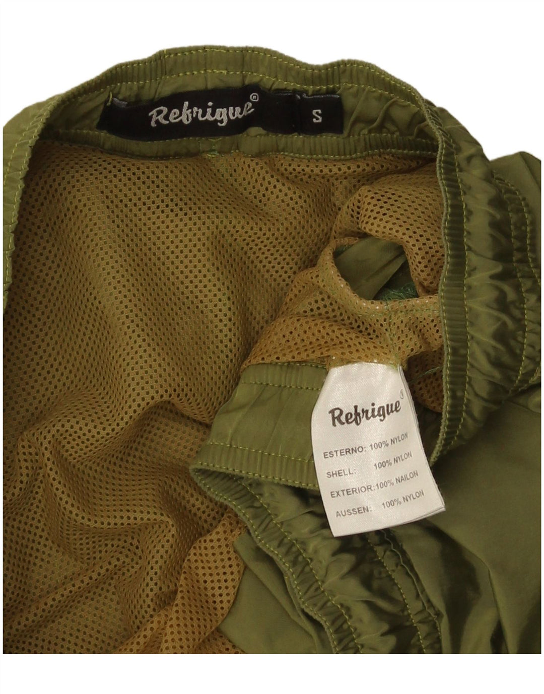Shorts de banho masculino Refrigue pequeno verde nylon