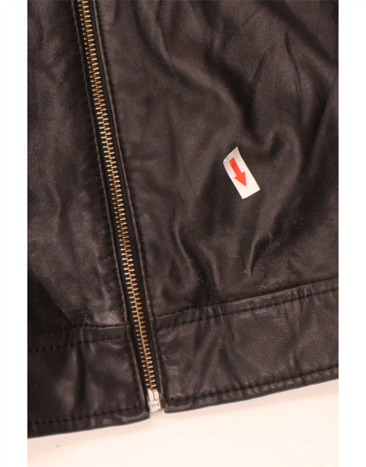 Jaqueta de couro masculina In Extenso UK 44 2XL preta