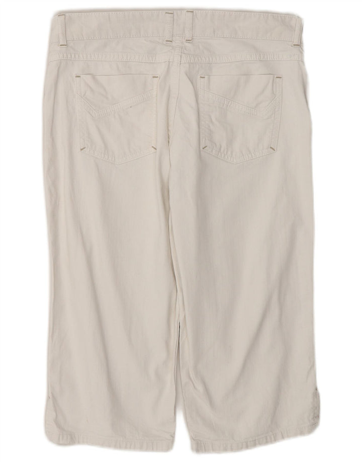 Bermuda feminina John Lewis Reino Unido 14 grande W32 algodão branco