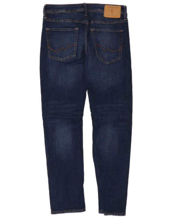 Jack & Jones Masculino GLENN Slim Jeans W32 L30 Azul Algodão