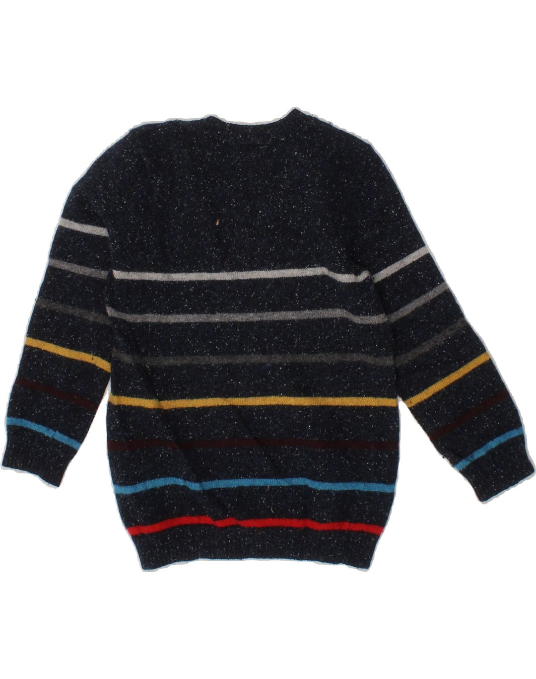 BENETTON Baby Boys V-Neck Jumper Sweater 18-24 Months Black Flecked Vintage Benetton and Second-Hand Benetton from Messina Hembry 