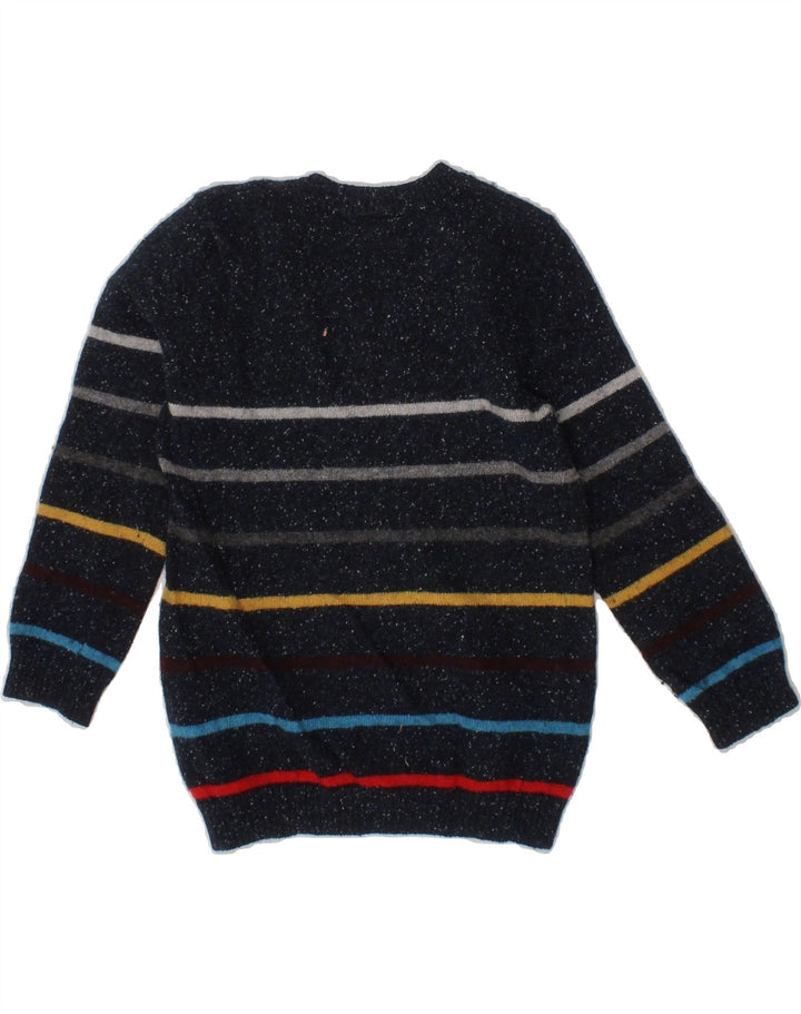 BENETTON Baby Boys V-Neck Jumper Sweater 18-24 Months Black Flecked Vintage Benetton and Second-Hand Benetton from Messina Hembry 