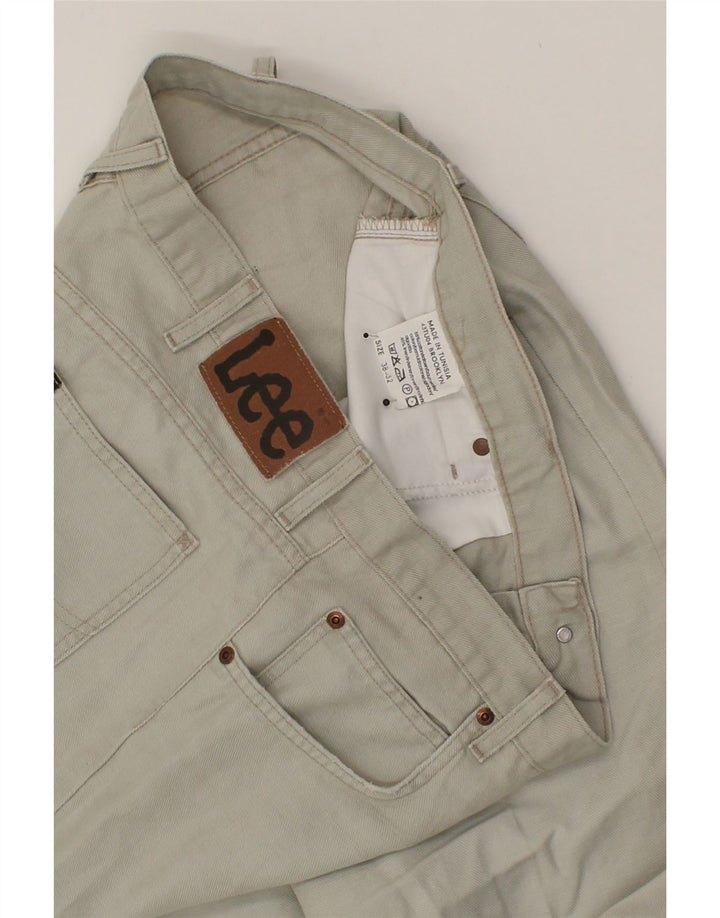 LEE Mens Straight Casual Trousers W38 L32 Beige Cotton Vintage Lee and Second-Hand Lee from Messina Hembry 