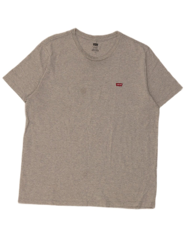 Levi's Mens T-Shirt Top Large Grey Cotton