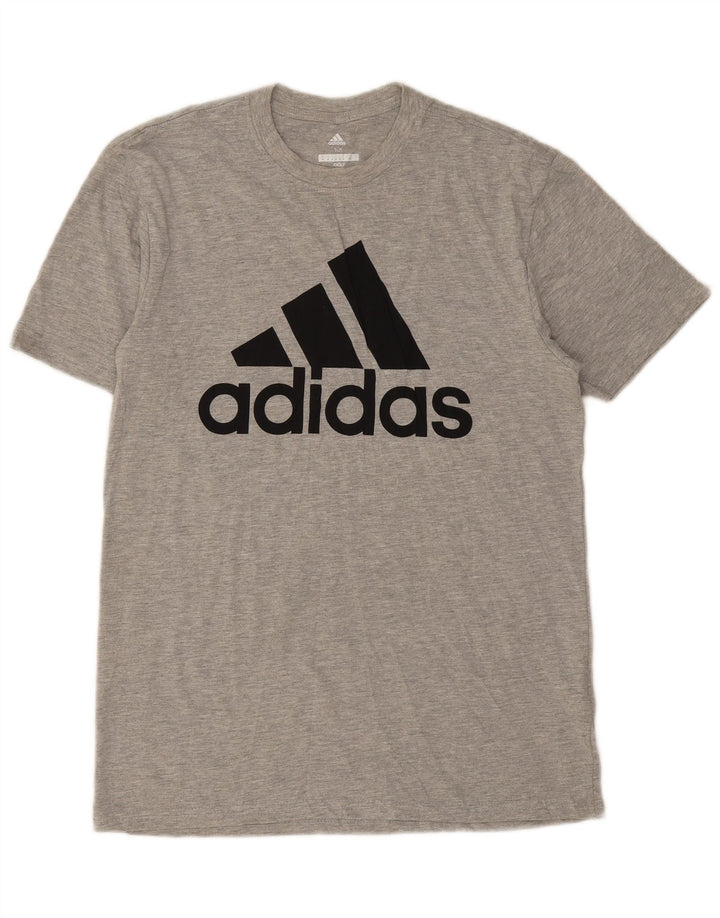 Camiseta Adidas Masculina Graphic Top Poliéster Salpicado Cinza Médio