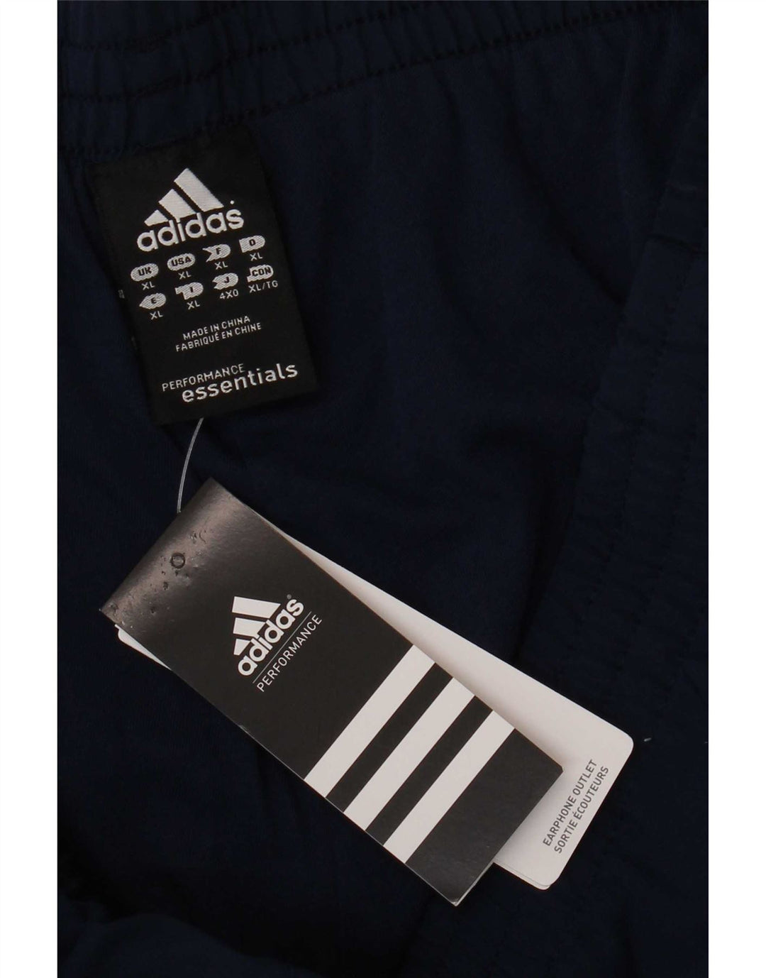 Adidas Mens Climalite Calças de Treino Joggers XL Azul Marinho Poliéster