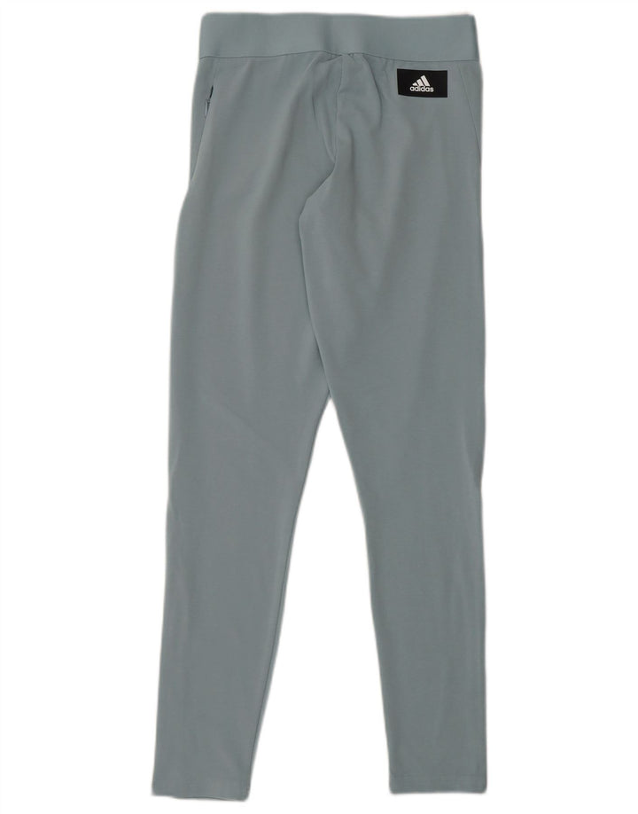 ADIDAS Womens Graphic Leggings UK 8/10 Pequeno Azul Algodão