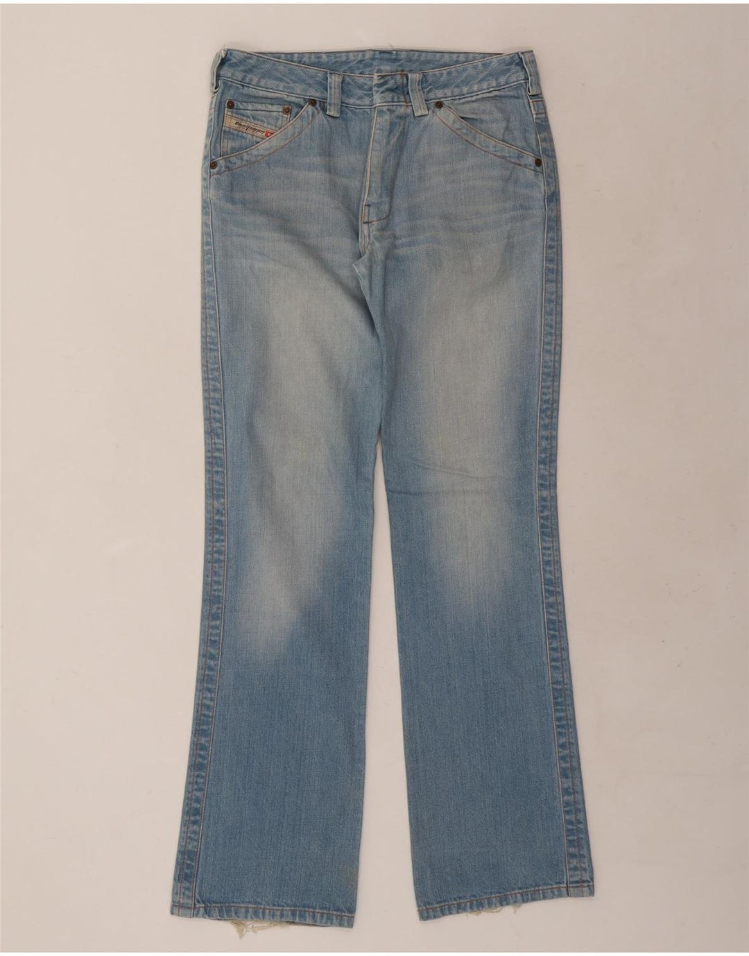 Diesel feminino bootcut jeans W32 L34 azul algodão