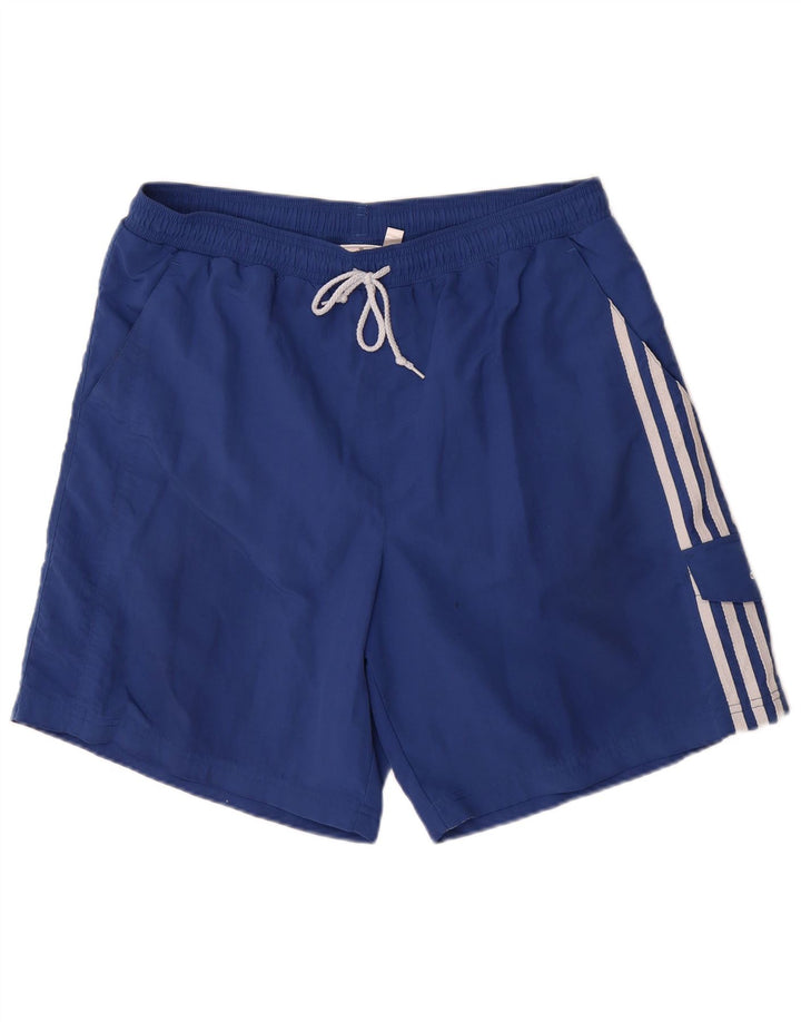 Shorts de natação masculino Adidas grande azul nylon