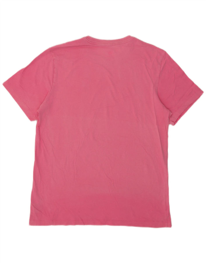 Camiseta masculina Nike grande algodão rosa
