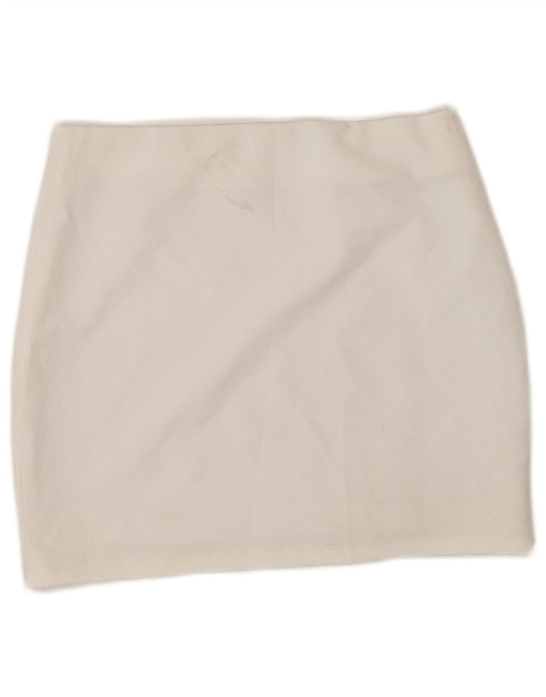Mini saia feminina Zara pequena W26 poliéster branco