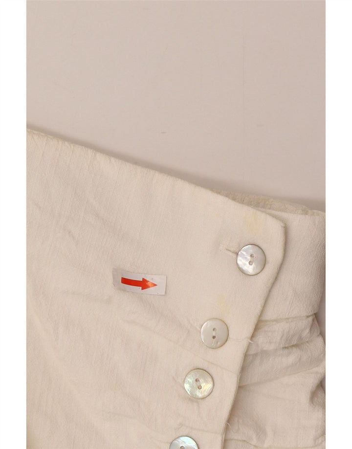 Mini saia wrap feminina Zara pequena W26 branca