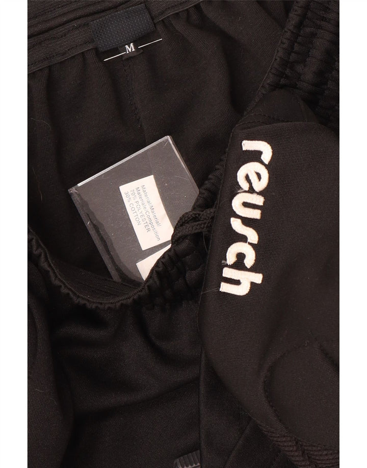 Shorts esportivos masculinos REUSCH poliéster preto médio