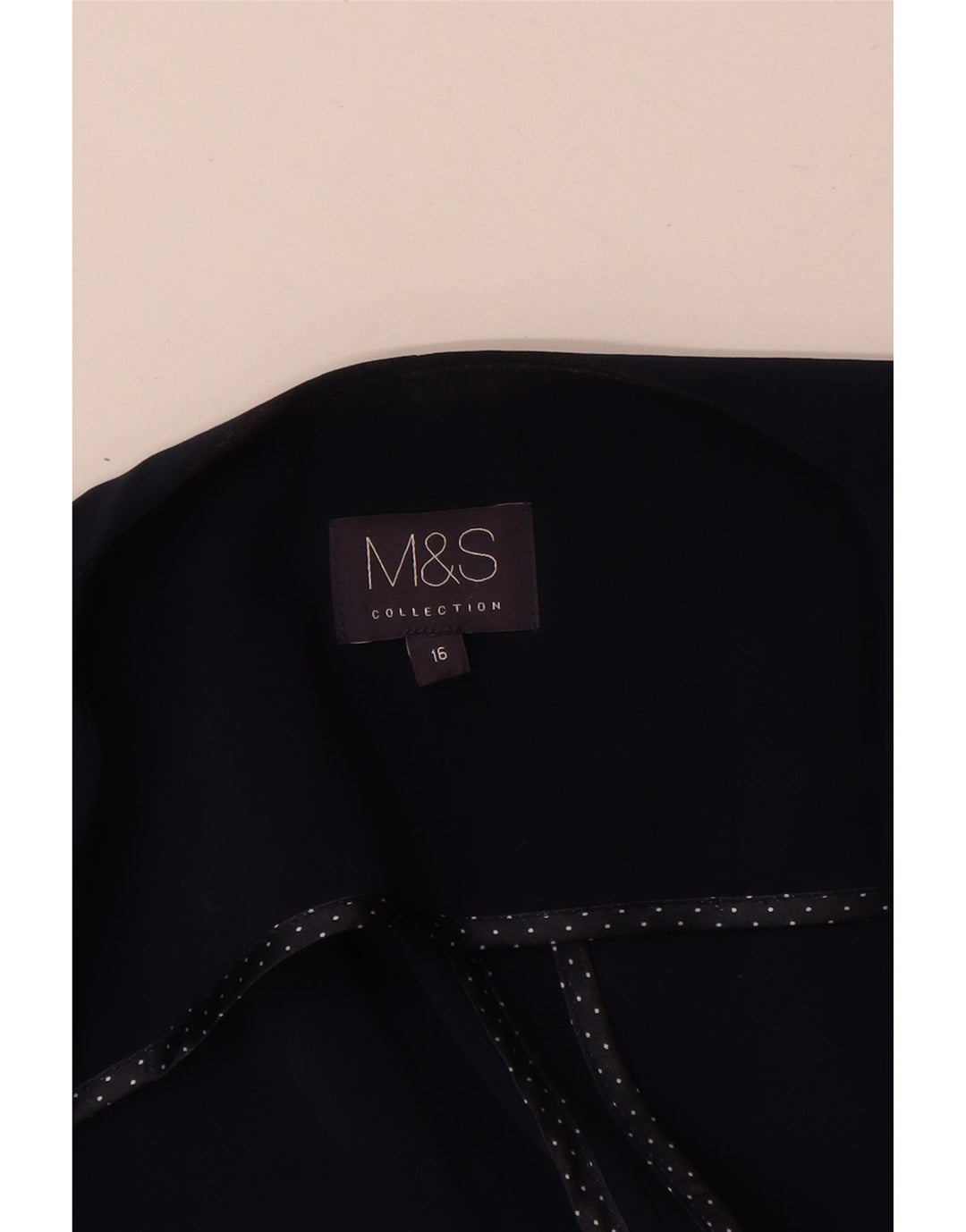 Bolero feminino Marks & Spencer UK 16 grande poliéster azul marinho