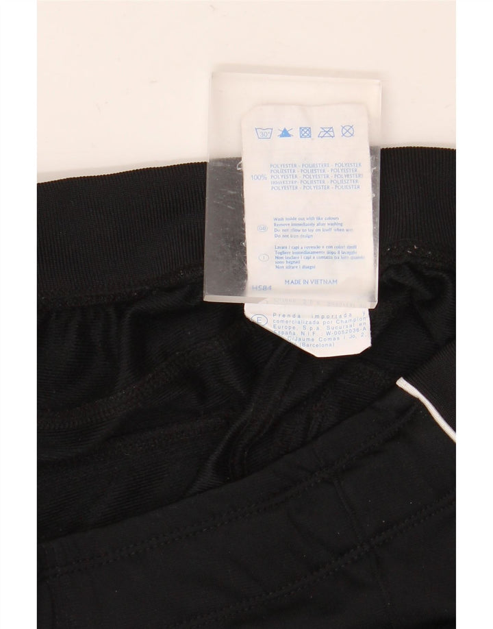 Calça de treino feminina Champion Joggers UK 10 pequeno poliéster preto