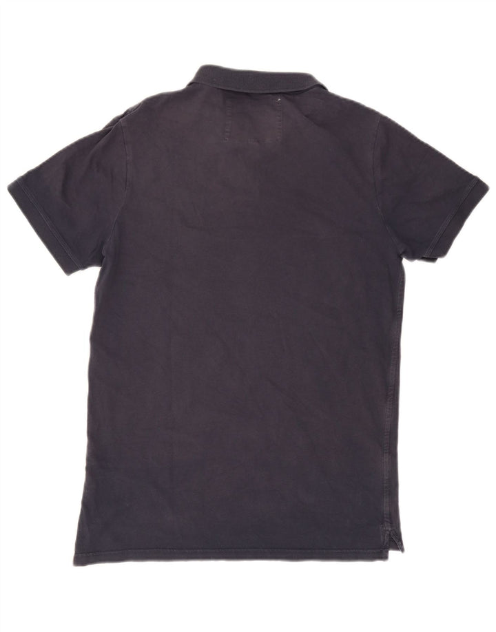 Camisa polo masculina Jack Wills pequena algodão azul marinho