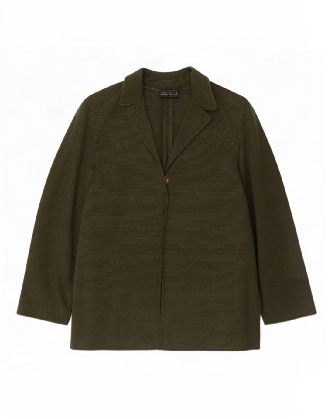 Jaqueta blazer feminina Luisa Spagnoli com 1 botão Reino Unido 18 XL verde