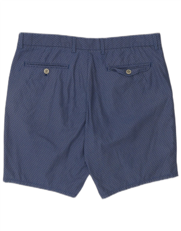 Shorts Chino Masculino Massimo Dutti EU 44 Grande W34 Azul Marinho Manchado