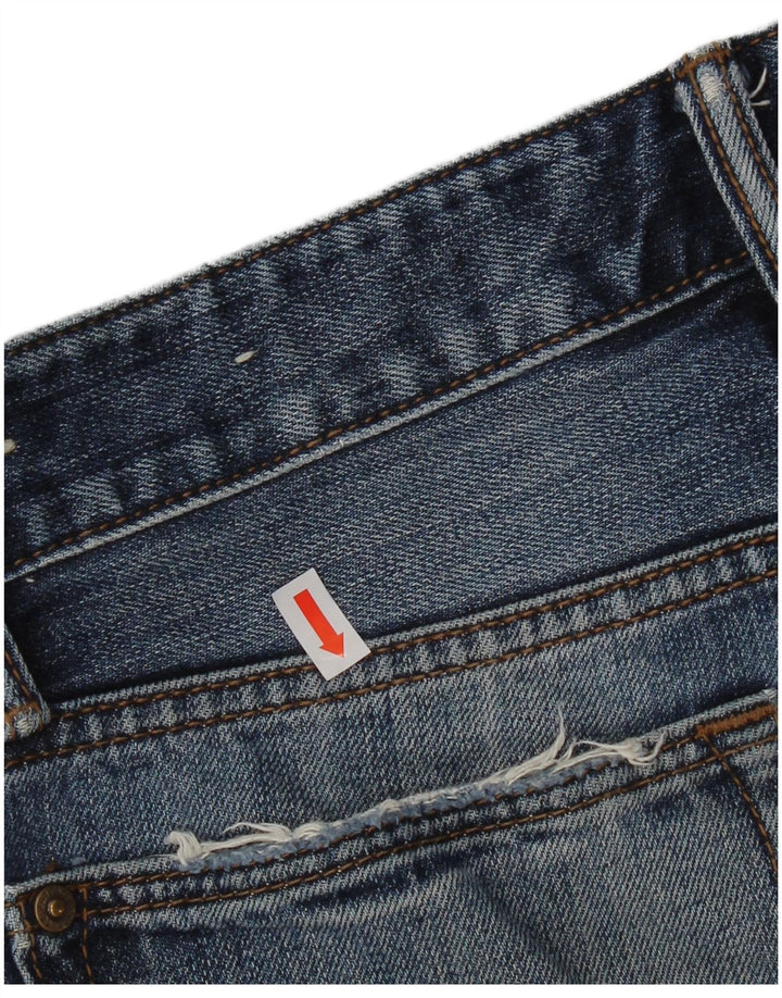 Calça jeans reta masculina Fat Face W30 L31 algodão azul