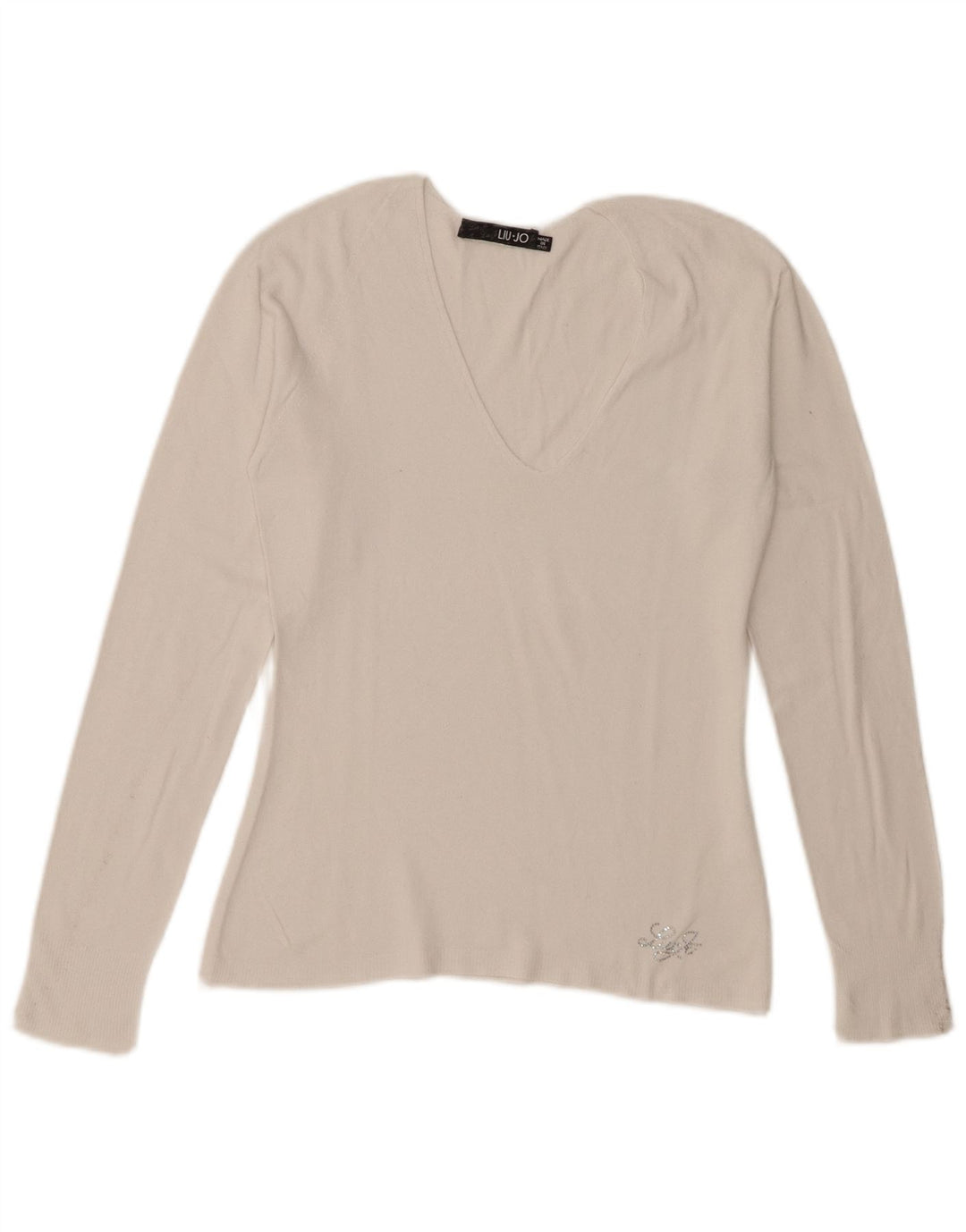 Liu Jo Top feminino manga comprida IT 42 médio branco