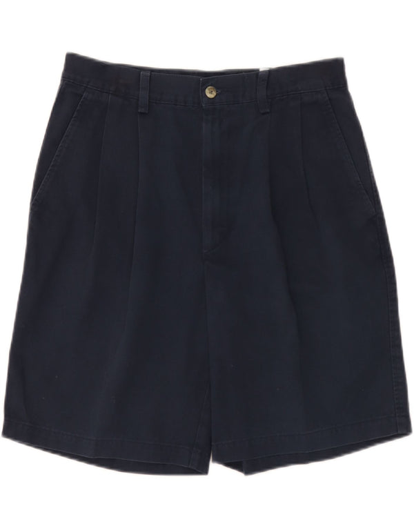 Timberland Mens Pegged Chino Shorts W32 Grande Algodão Azul Marinho