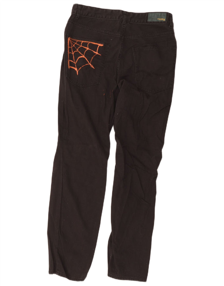 Jeans retos masculinos Jack & Jones W32 L32 algodão preto