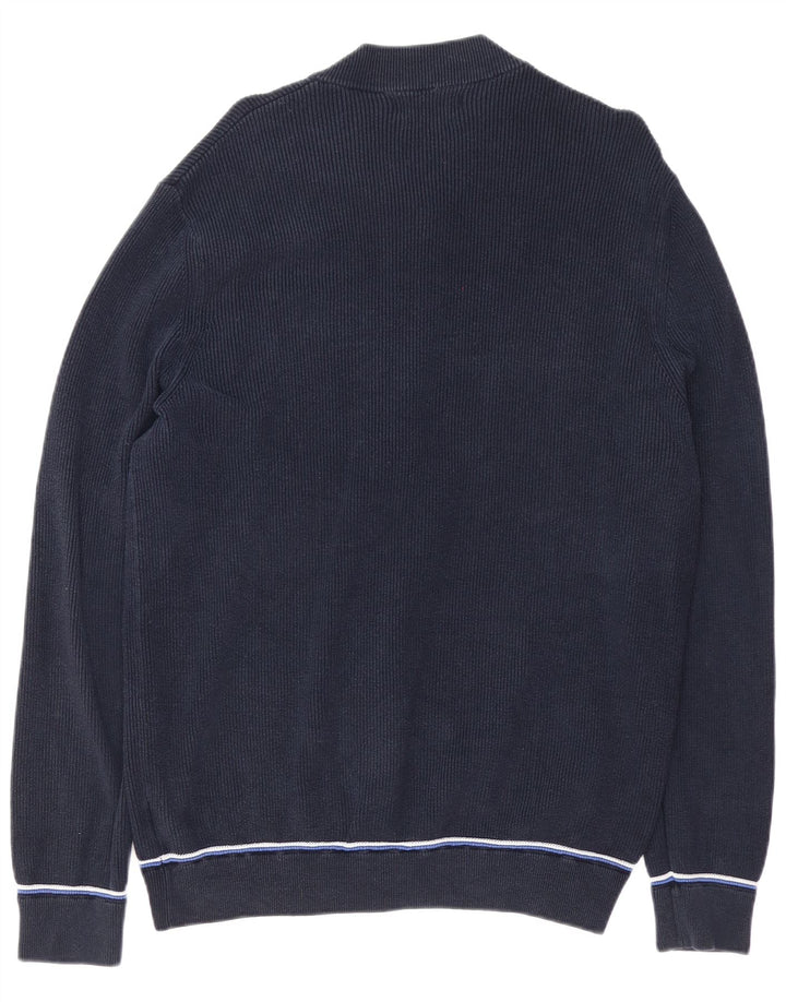 Suéter cardigã masculino Blue Harbor XL algodão marinho
