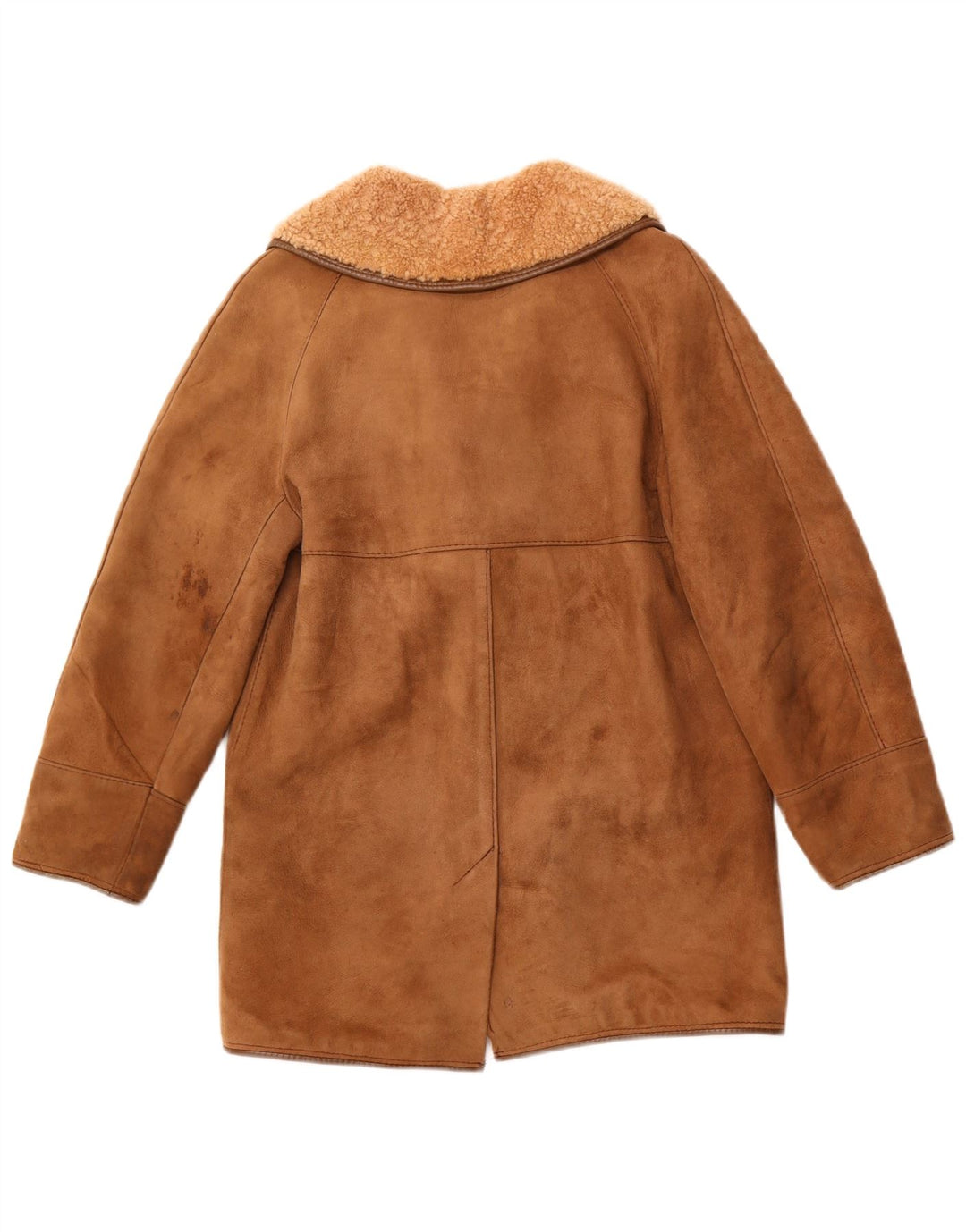 Casaco feminino HEA TONA Shearling UK 14 acrílico marrom médio