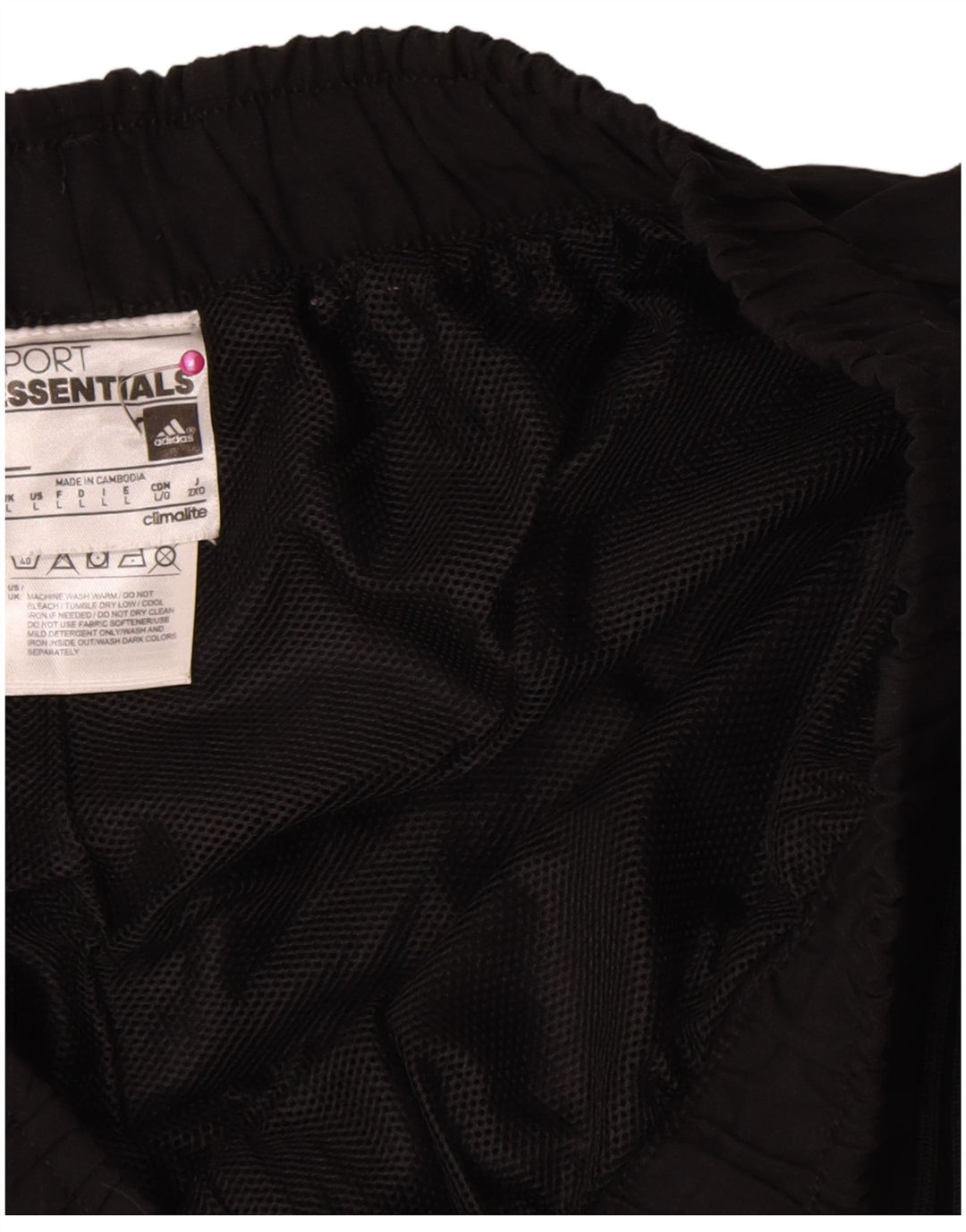 Adidas Mens Climalite Sport Shorts Grande Poliéster Preto