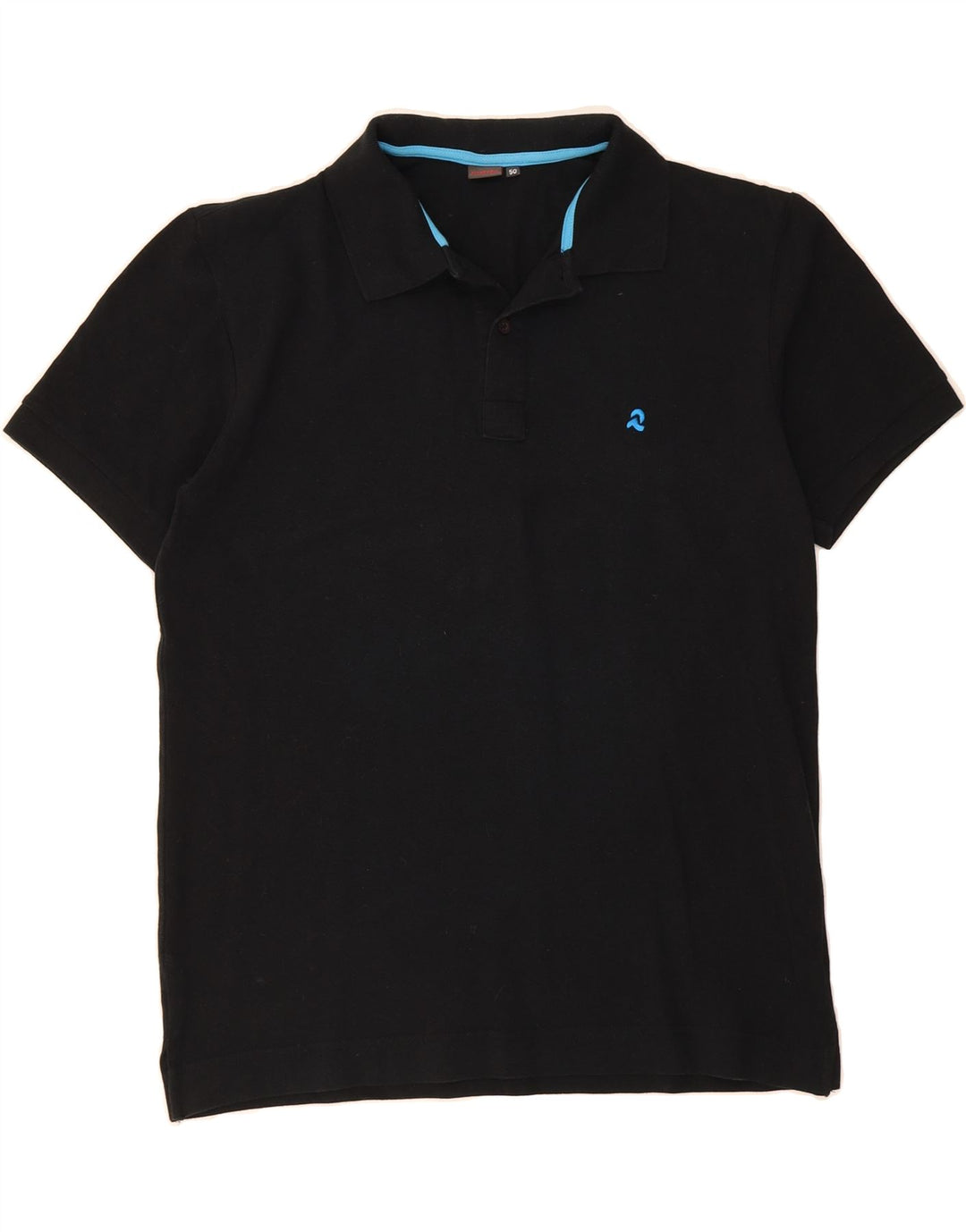 INVICTA Mens Polo Shirt IT 50 Medium Navy Blue Cotton Vintage Invicta and Second-Hand Invicta from Messina Hembry 