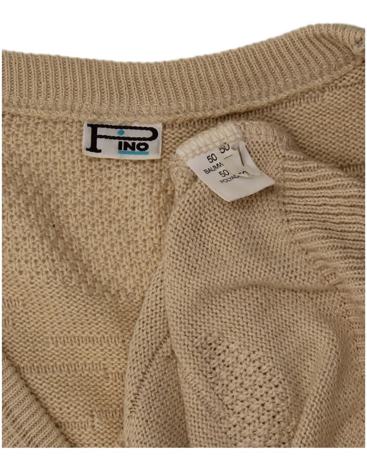 Regata masculina vintage IT 50 algodão bege médio