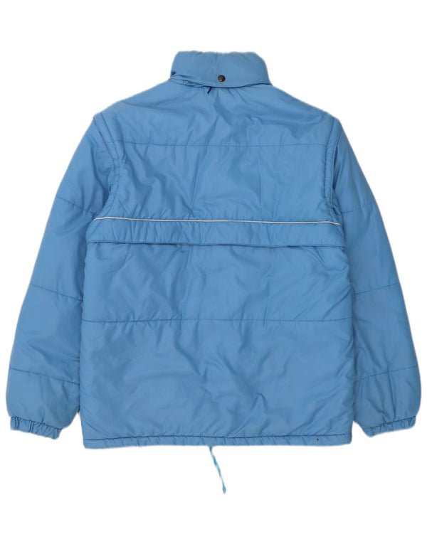 Jaqueta acolchoada masculina vintage IT 48 poliamida azul médio