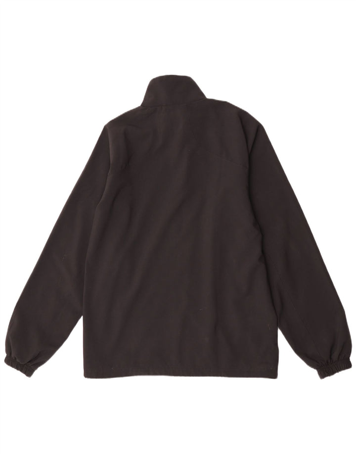 Reebok Mens Tracksuit Top Jacket Pequeno Poliéster Colorblock Preto