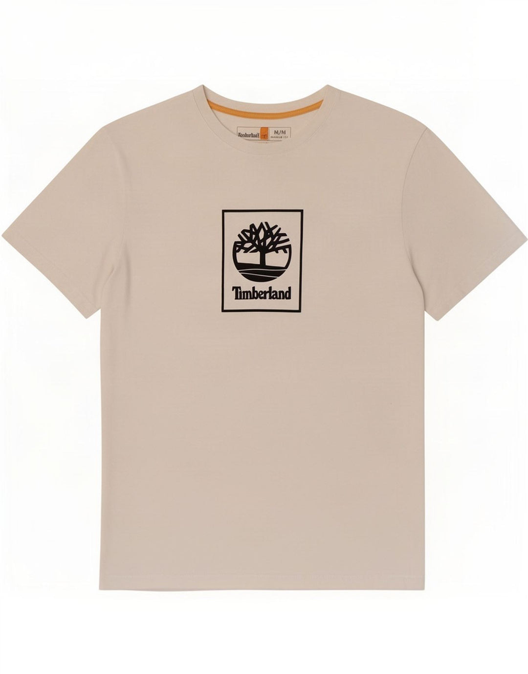 Camiseta masculina Timberland Regular Fit Graphic Top Médio Algodão Branco