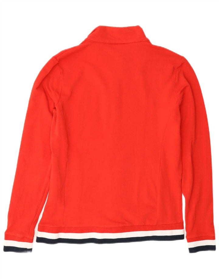 Fila Mens Tracksuit Top Jaqueta Médio Algodão Colorblock Vermelho