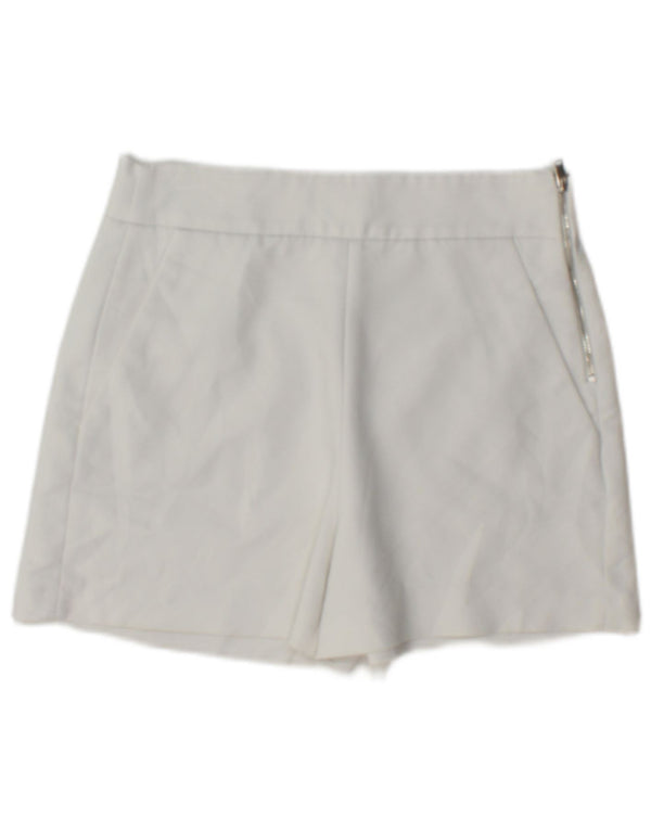 Shorts chino feminino Zara XS W24 poliéster branco