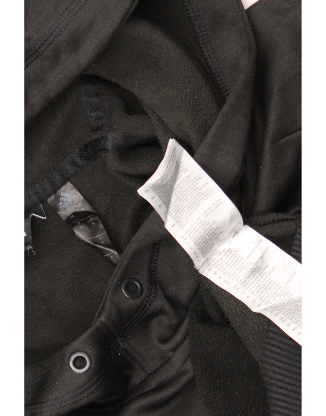 Adidas Mens Graphic Hoodie Jumper Médio Preto Poliéster