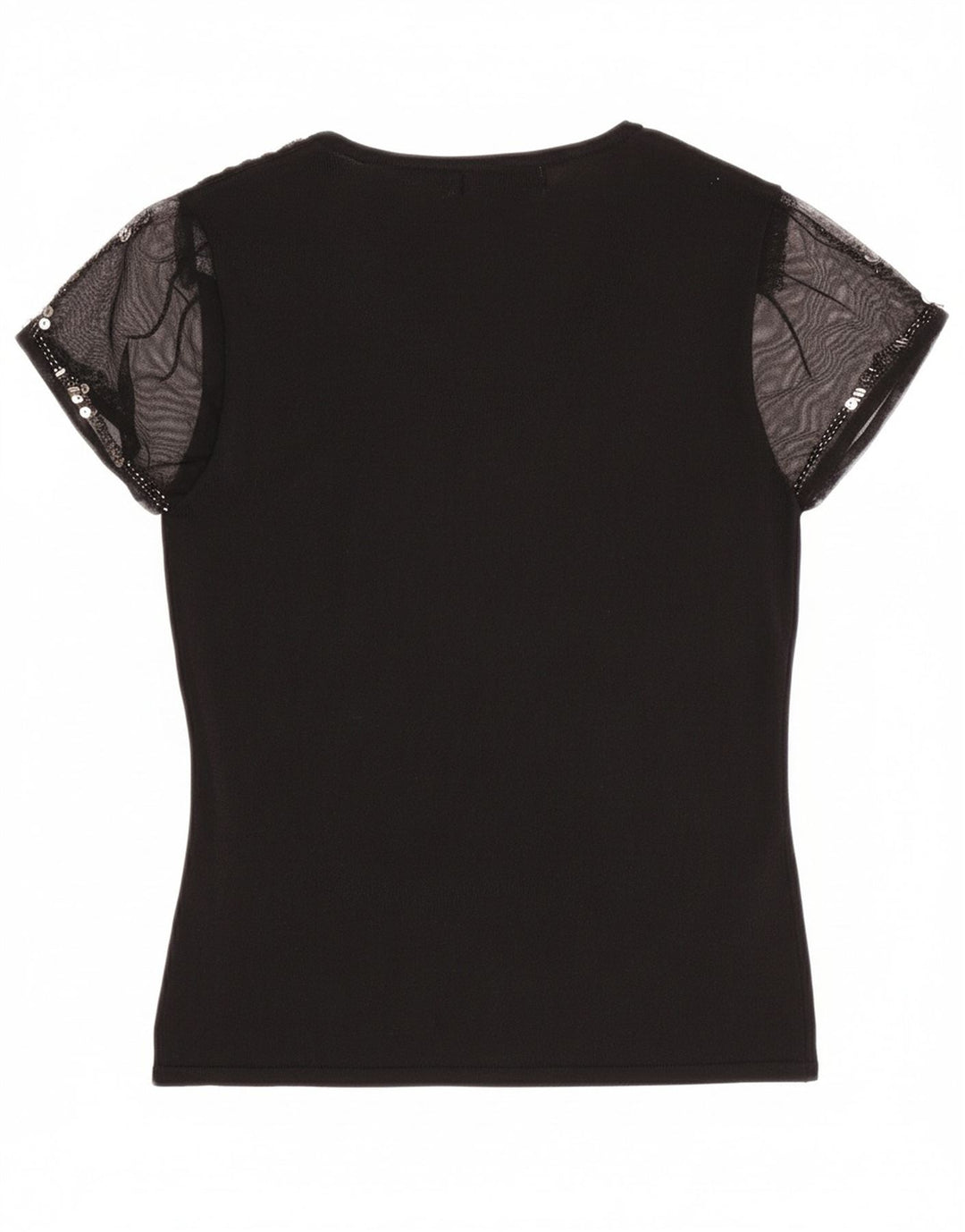 Blusa feminina SKY DESIGN UK 8 pequena viscose preta