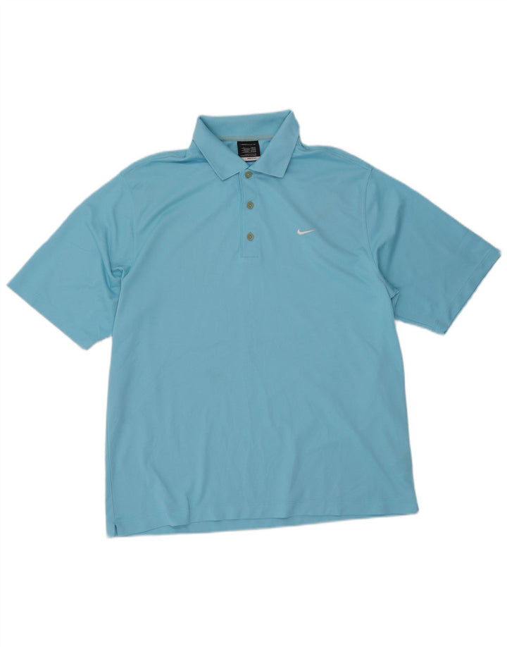 Camisa polo masculina Nike UK 42/44 grande azul poliéster